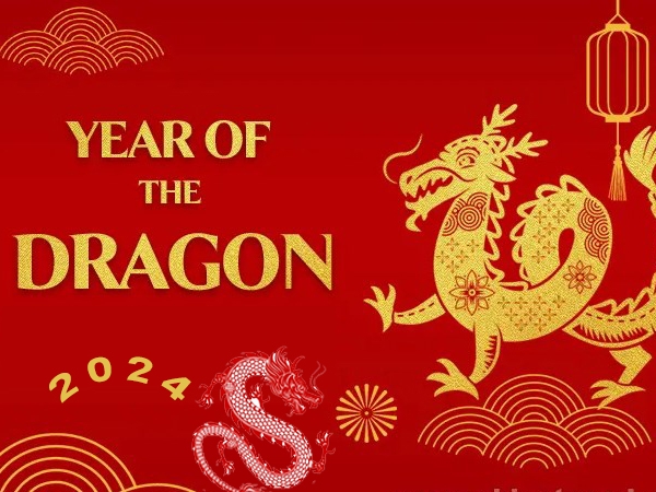 Holiday of year of the dragon for Chinese Lunar New Year